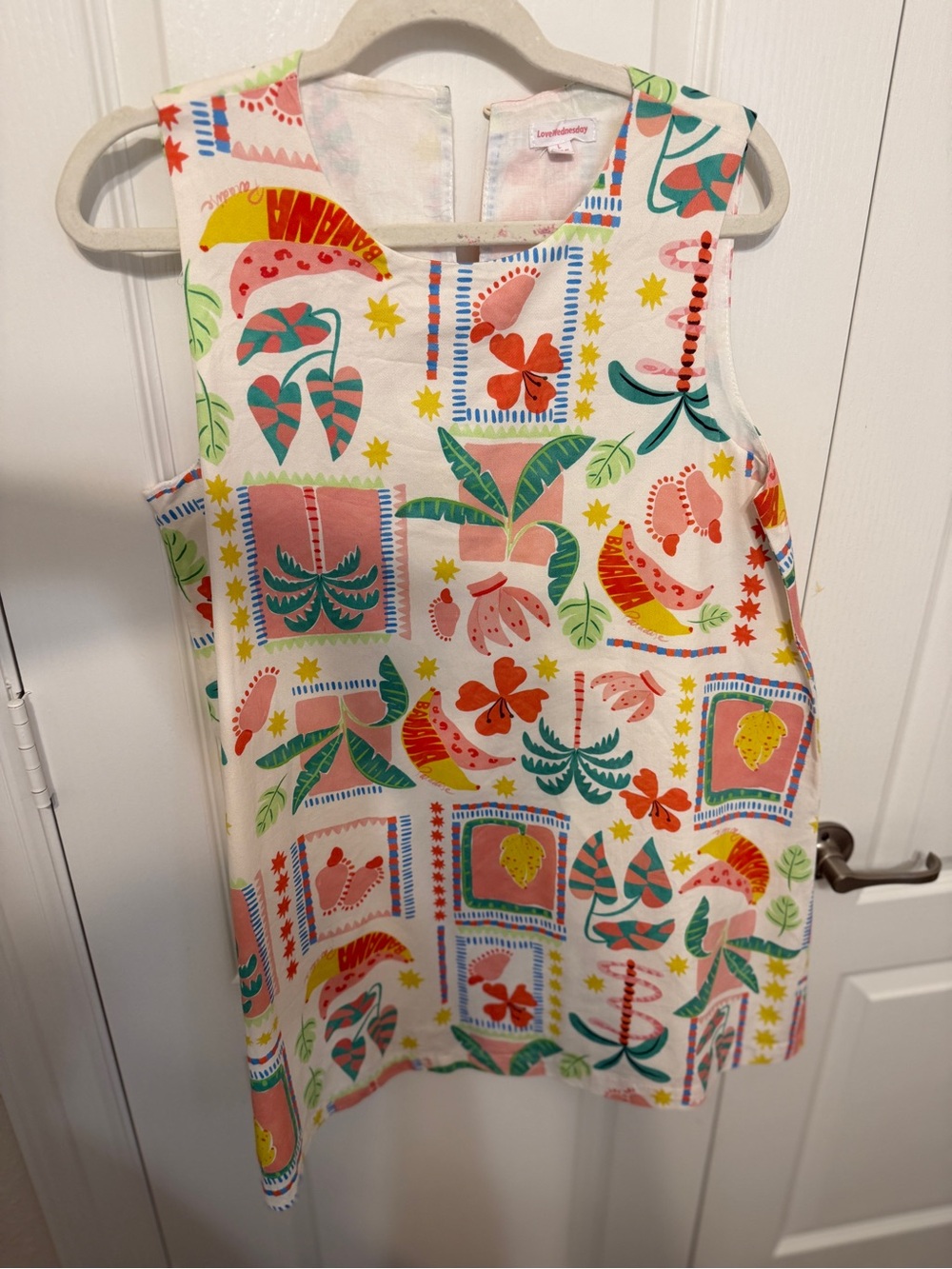 Retro Tropical Vibes Mini Shift Dress